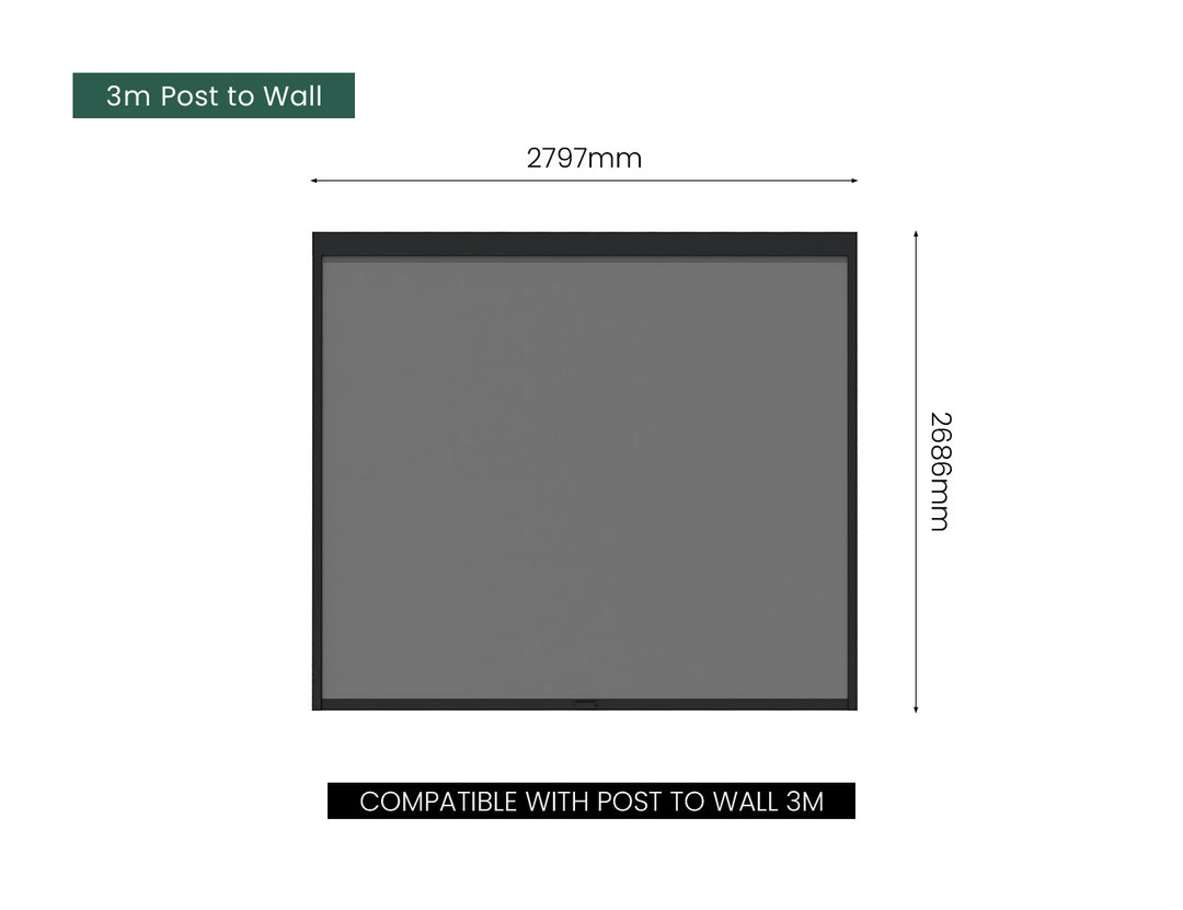 Manual Blind For Mediterranean-SKY Wall Mounted Louvre Roof Pergola