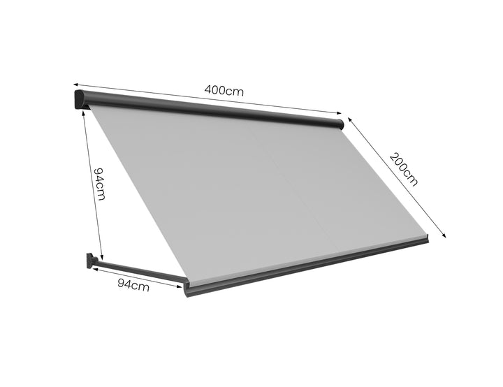 Solaris Motorised Retractable Drop-Arm Window Awning