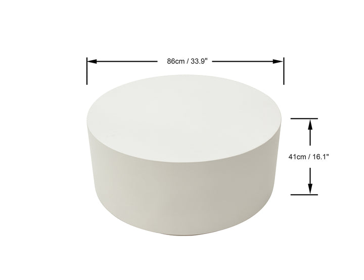 Rome Coffee Table Medium Cream White