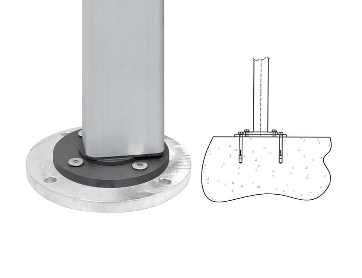 Alabaster 4m Square Cantilever Umbrella