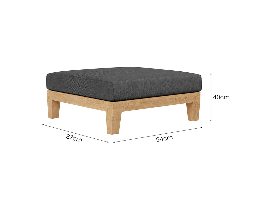 Newport Teak Outdoor Ottoman