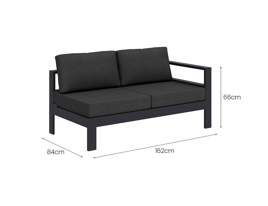 Sandpiper 2.0 Outdoor Corner Sofa Set - 5PCS, Colour: Grey,