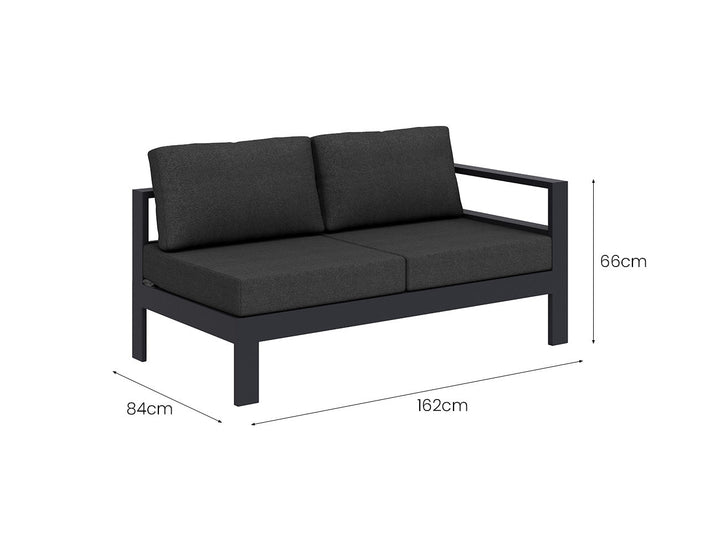 Sandpiper 2.0 Outdoor Corner Sofa Set - 5PCS, Colour: Grey,