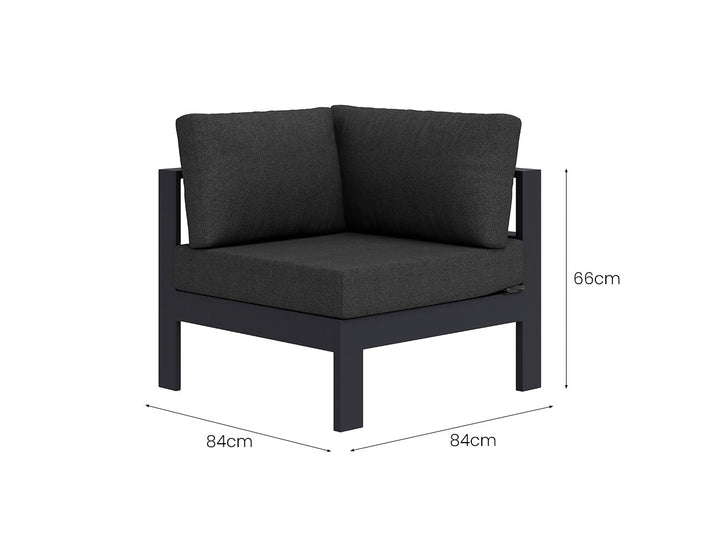 Sandpiper 2.0 Outdoor Corner Sofa Set - 5PCS, Colour: Grey,