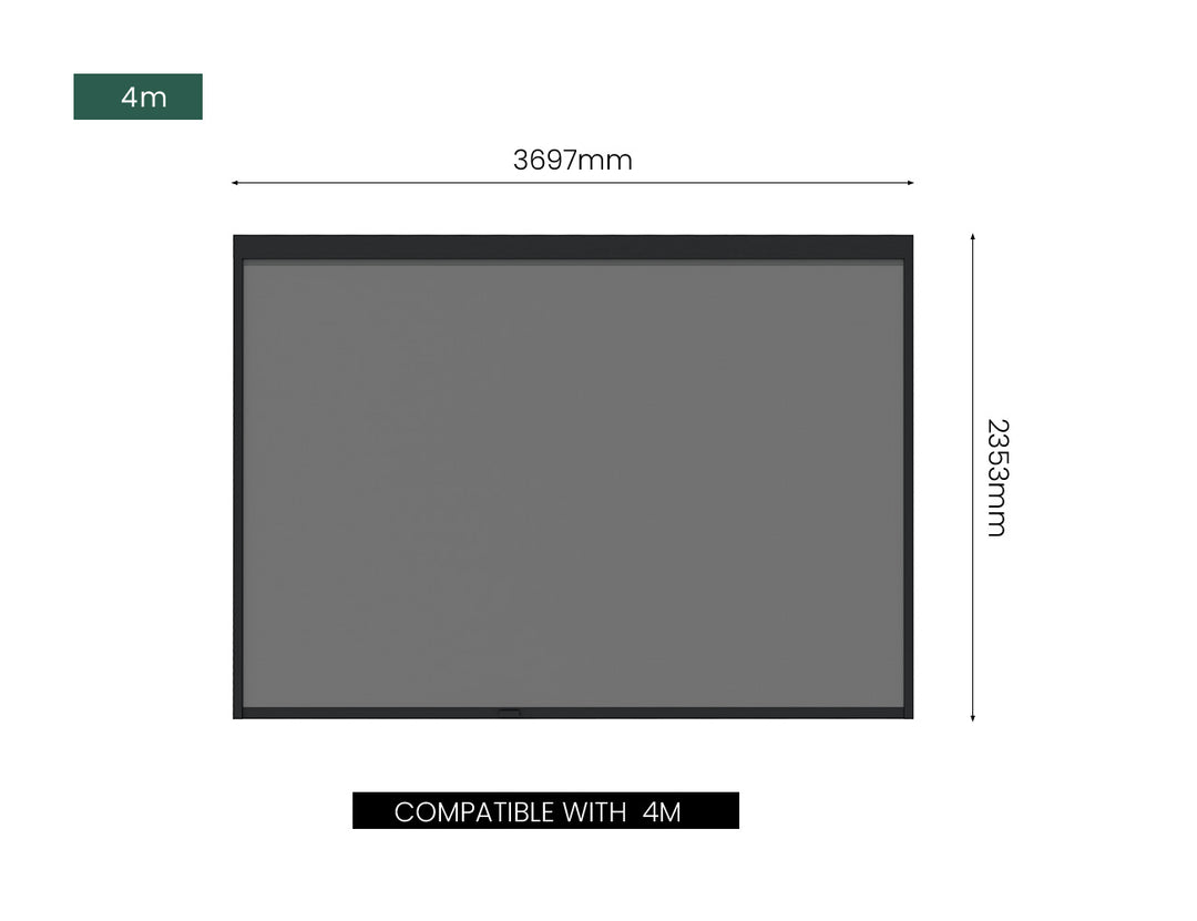 Retractable Shade Blind For Caribbean & Atlantic & Caspian Freestanding Pergola 2.0