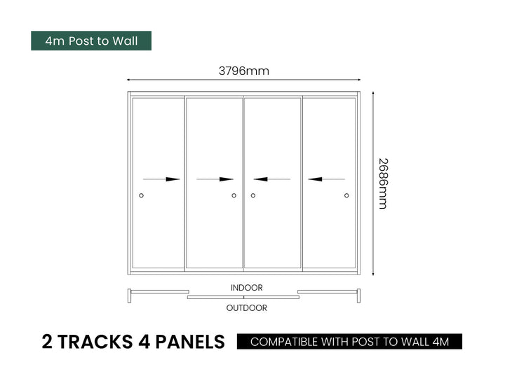 Frame Glass Sliding door For Mediterranean-SKY Wall Mounted Louvre Roof Pergola