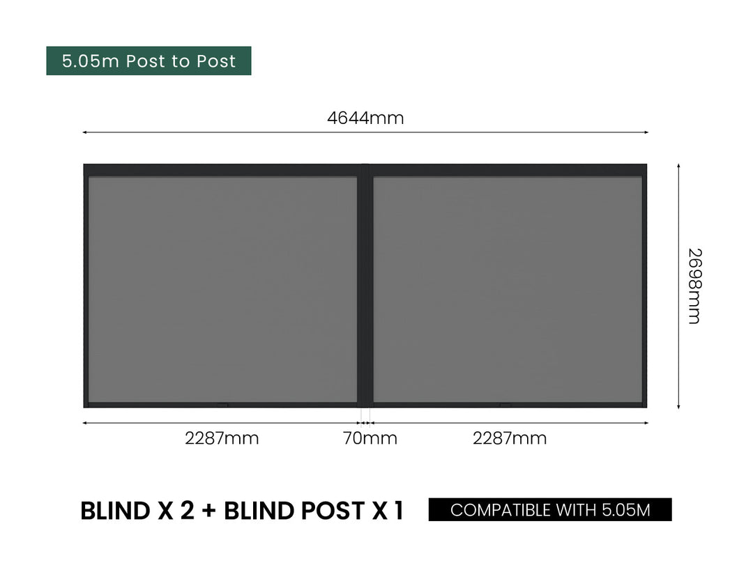 Manual Blind For Mediterranean-SKY Wall Mounted Louvre Roof Pergola