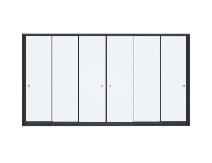 Frameless Glass Sliding Door For Pacific Freestanding Pergola