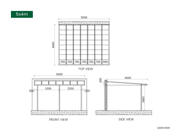 Urban Premier Wall Mounted Patio Cover