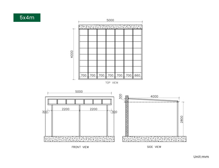 Urban Wall Mounted Patio Cover Collection