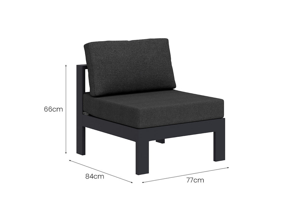 Sandpiper 2.0 Outdoor Corner Sofa Set - 5PCS, Colour: Grey,