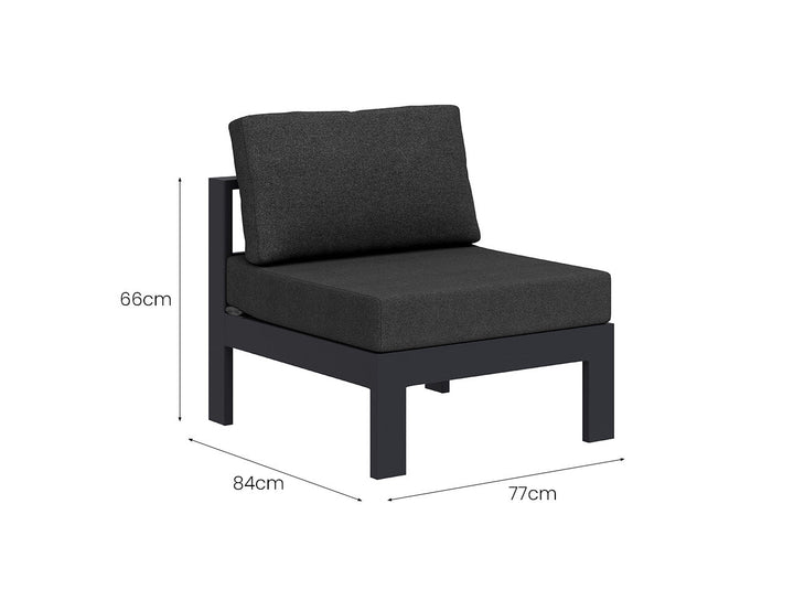 Sandpiper 2.0 Outdoor Corner Sofa Set - 5PCS, Colour: Grey,