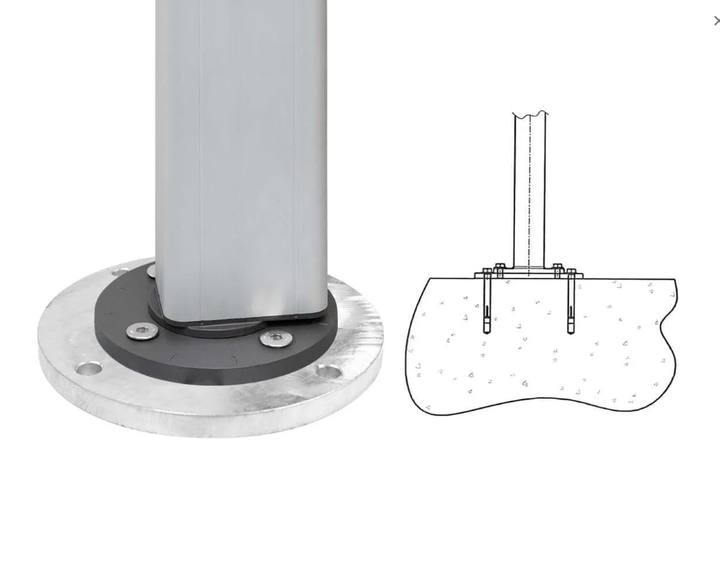 Round In-Ground Mount Kit for Umbrellas