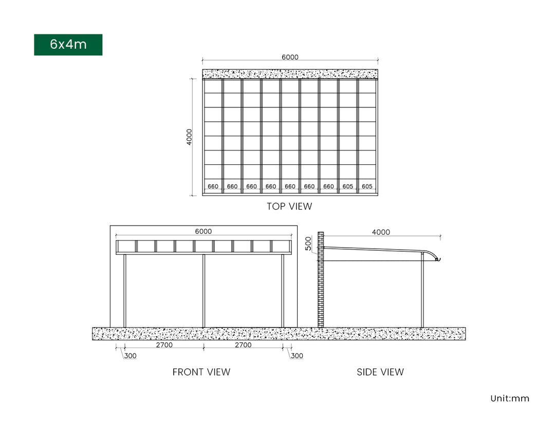 Country Premier Wall Mounted Patio Cover