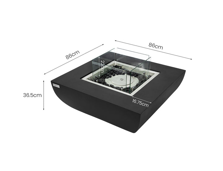 Aurora Ethanol Fire Table