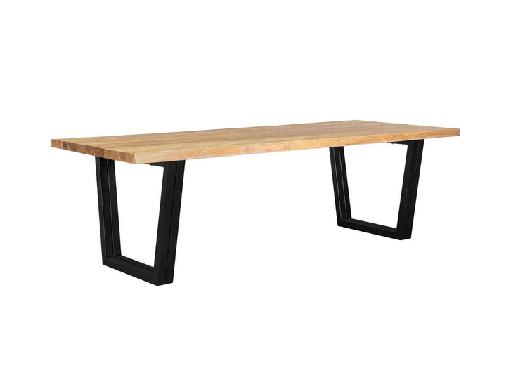 Acerbic Teak Dining Table And Bench Bundle - 250cm