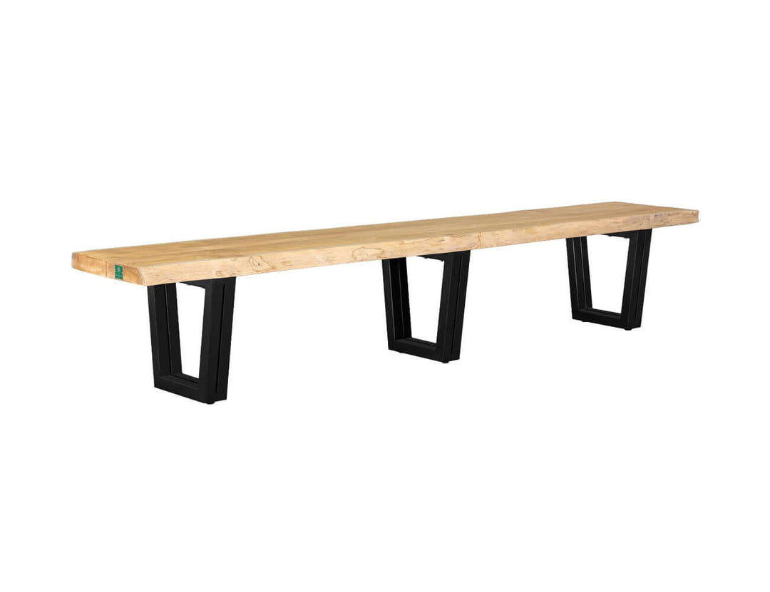 Acerbic Teak Dining Table And Bench Bundle - 250cm