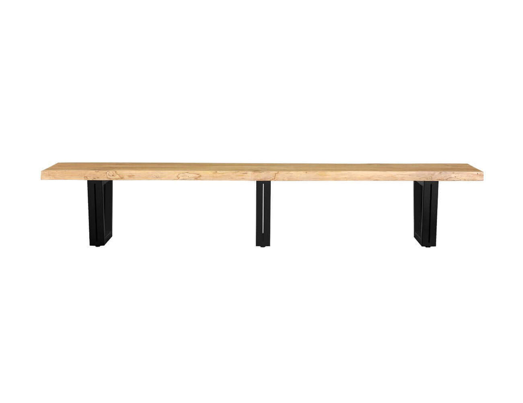 Acerbic Teak Dining Table And Bench Bundle - 250cm