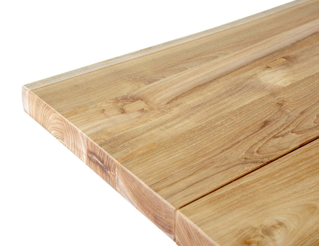 Acerbic Teak Dining Table And Bench Bundle - 250cm