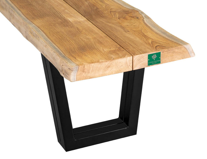 Acerbic Teak Dining Table And Bench Bundle - 250cm