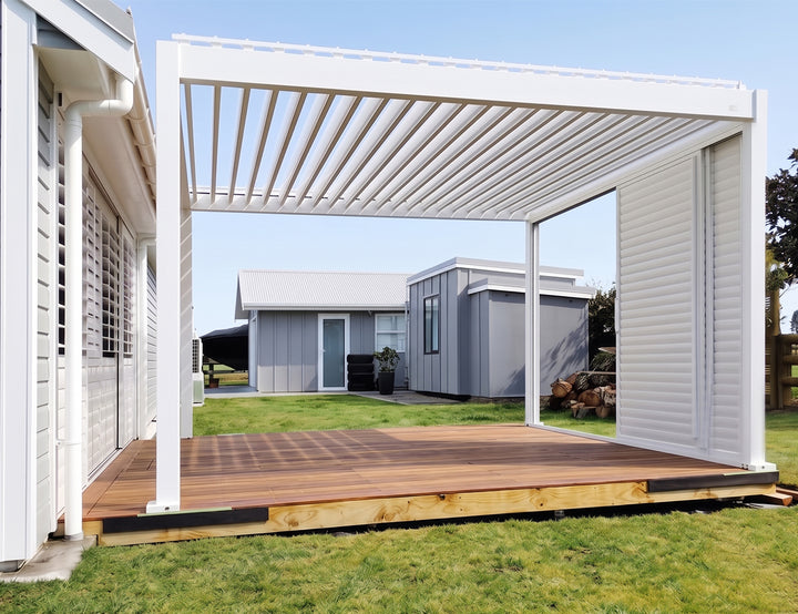 Shutter Sliding Door for Tasman Freestanding Pergola