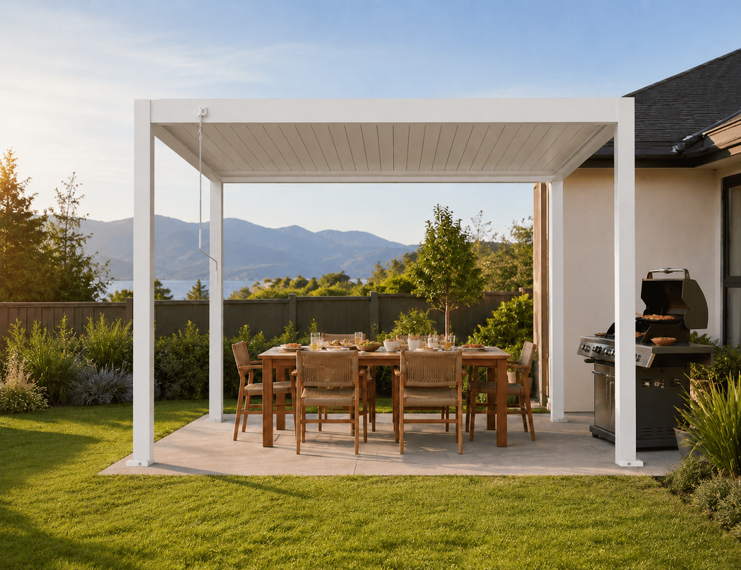 Atlantic Manual Freestanding Louvre Roof Aluminium Pergola