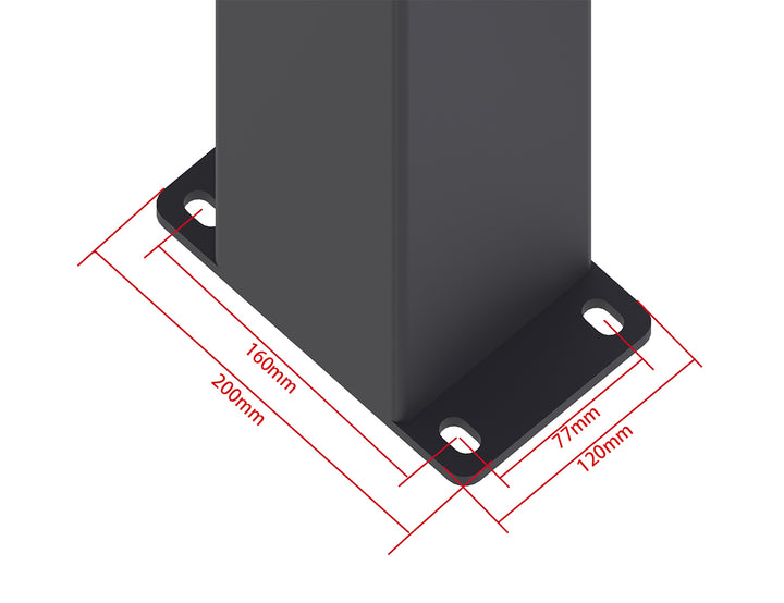 Baltic Manual  Freestanding  Louvre Roof Aluminium Pergola