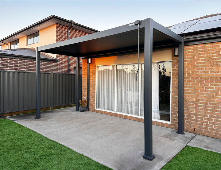 Baltic Manual  Freestanding  Louvre Roof Aluminium Pergola