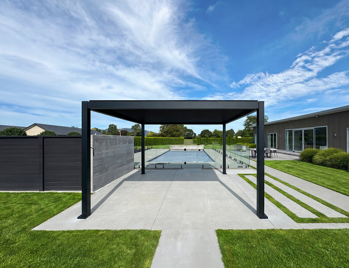 Baltic Manual  Freestanding  Louvre Roof Aluminium Pergola