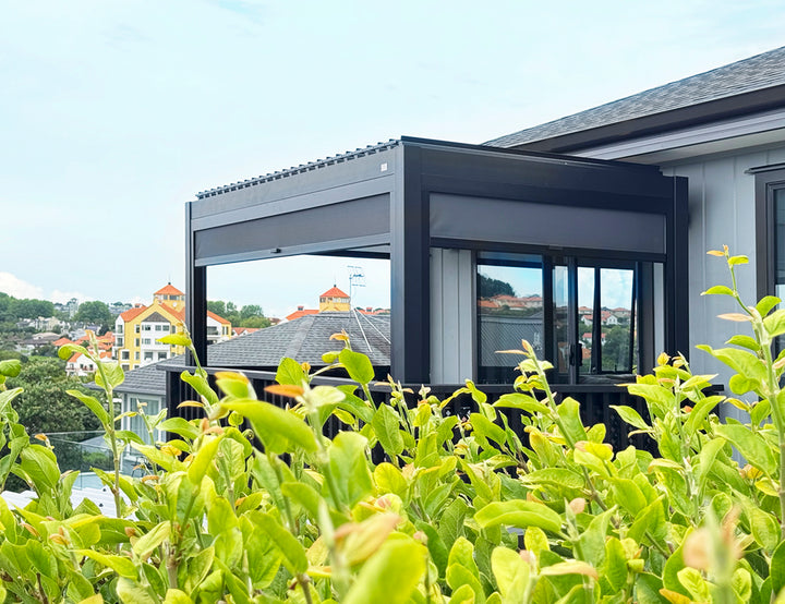 Baltic Manual  Freestanding  Louvre Roof Aluminium Pergola