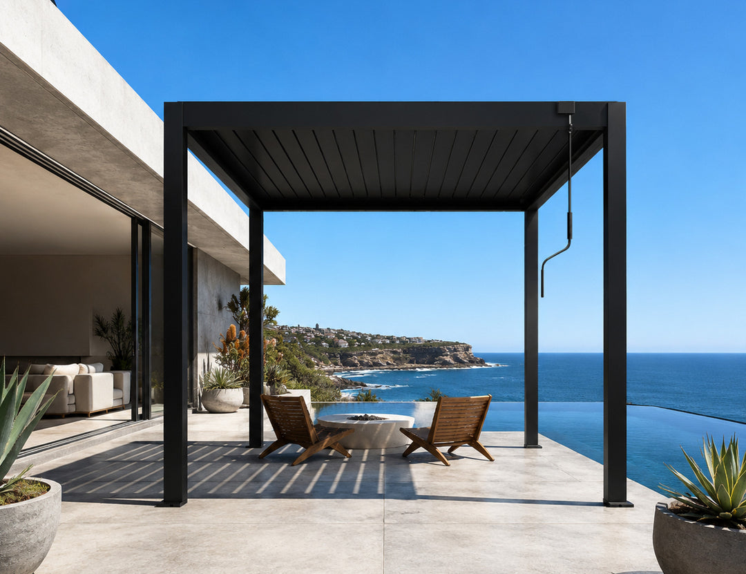 Baltic Manual  Freestanding  Louvre Roof Aluminium Pergola