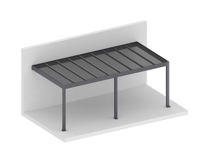 Bering Wall Mounted Polycarbonate Roof  Pergola