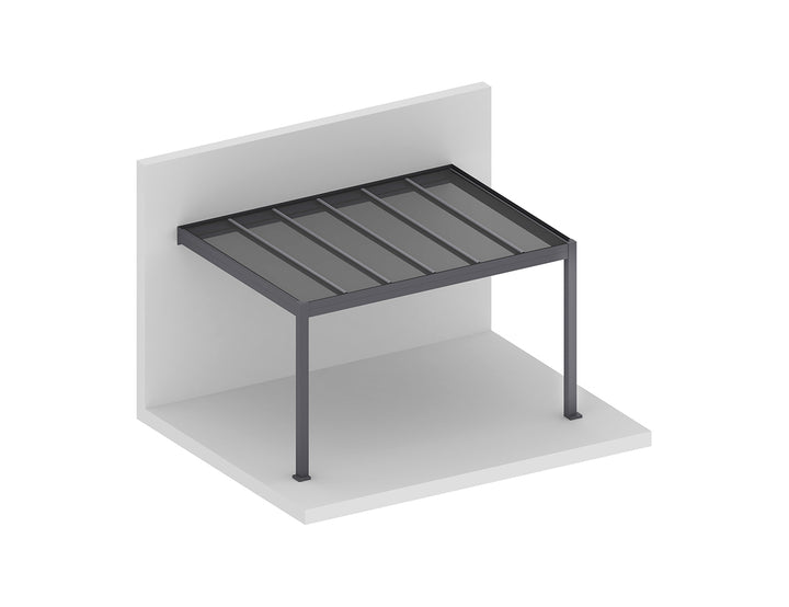 Bering Wall Mounted Polycarbonate Roof  Pergola