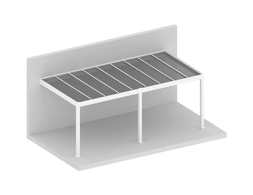 Bering Wall Mounted Polycarbonate Roof  Pergola