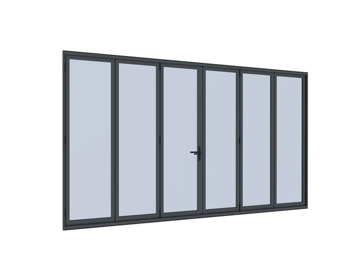 Bifold Glass Door For Mediterranean-SKY Wall Mounted Pergola