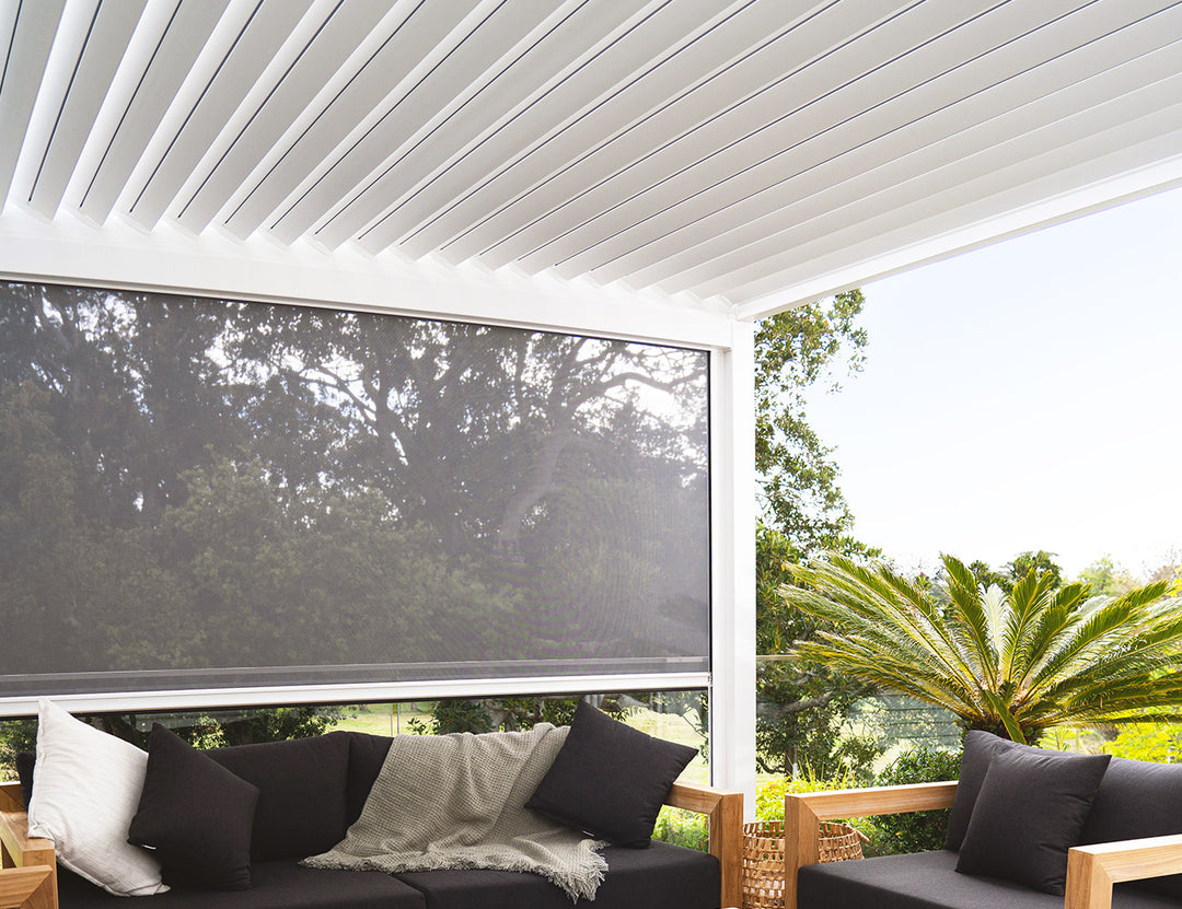 Retractable Shade Blind For Waihi&Hahei Pergola
