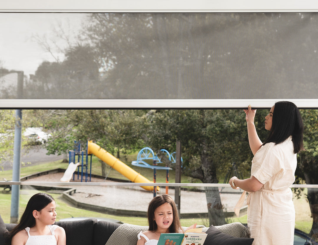 Retractable Shade Blind For Waihi&Hahei Pergola