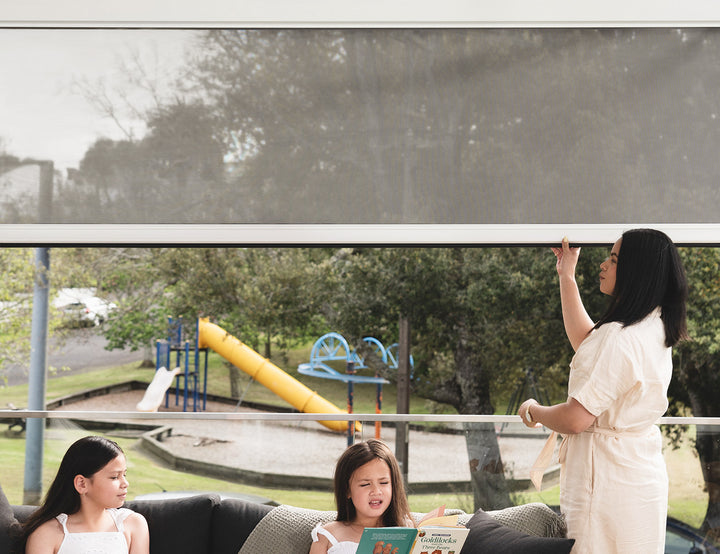 Retractable Shade Blind For Waihi&Hahei Pergola