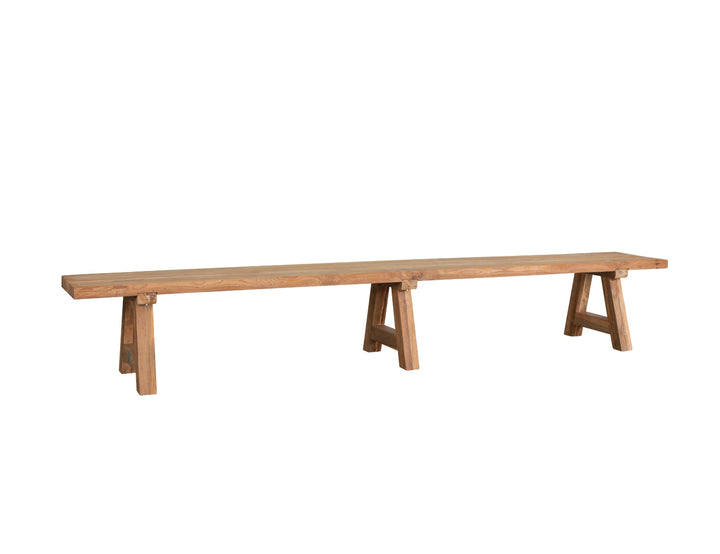 Stalwart Teak A Frame Dining Bench Seat 300cm