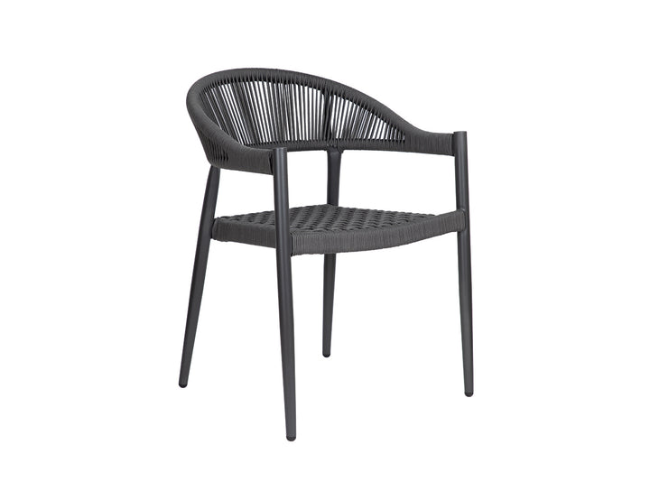 Kingfisher Aluminium And Rope Outdoor Patio Dining Chair