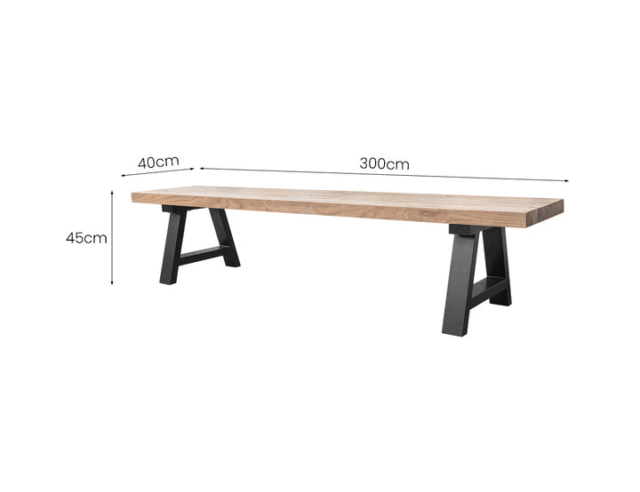 Sturdia Teak Dining Set 300cm-2PCS