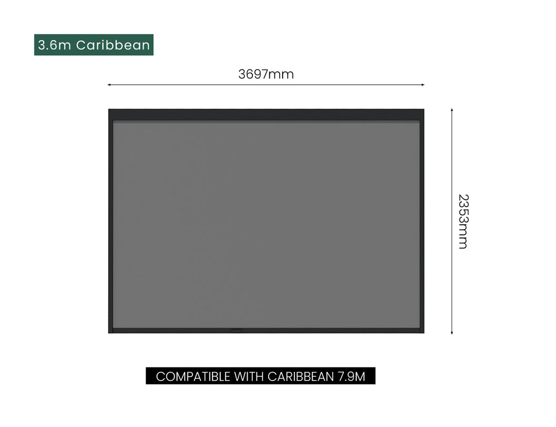 Retractable Shade Blind For Caribbean & Atlantic & Caspian Freestanding Pergola 2.0