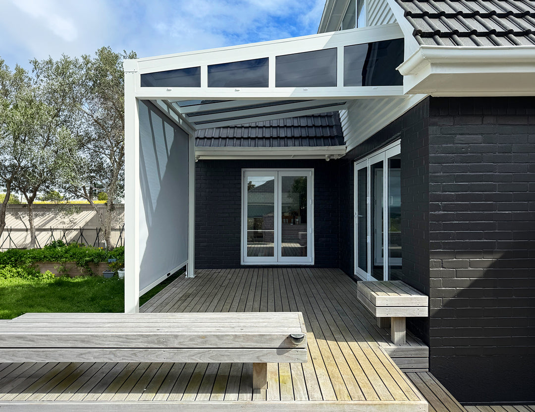Coastal Patio Cover Quarter Window