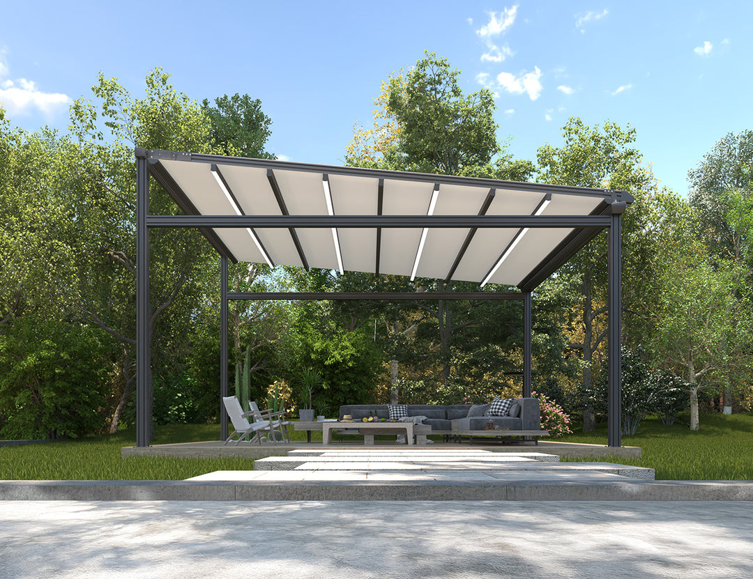 Dover Motorised PVC Pergola - Freestanding