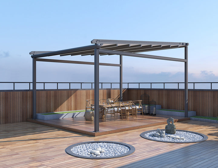 Dover Motorised PVC Pergola - Freestanding
