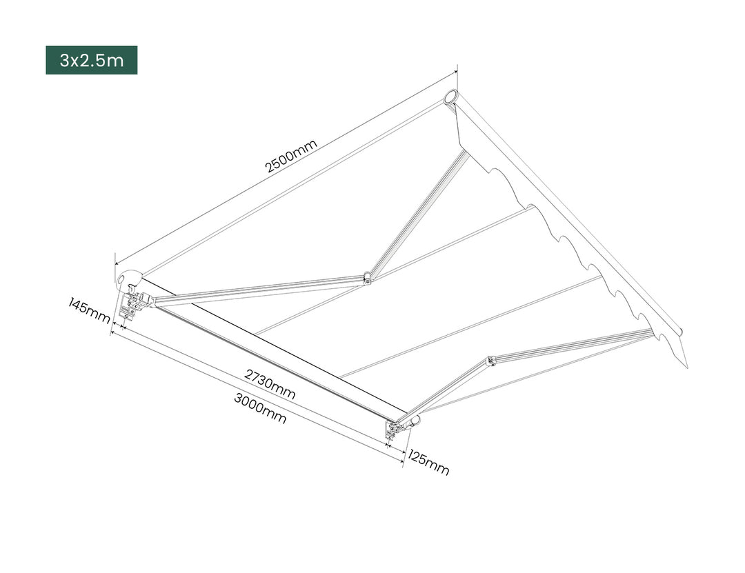 Etna Half Cassette Motorised Retractable Awning