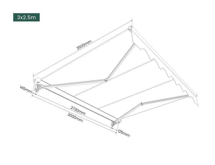 Etna Half Cassette Motorised Retractable Awning