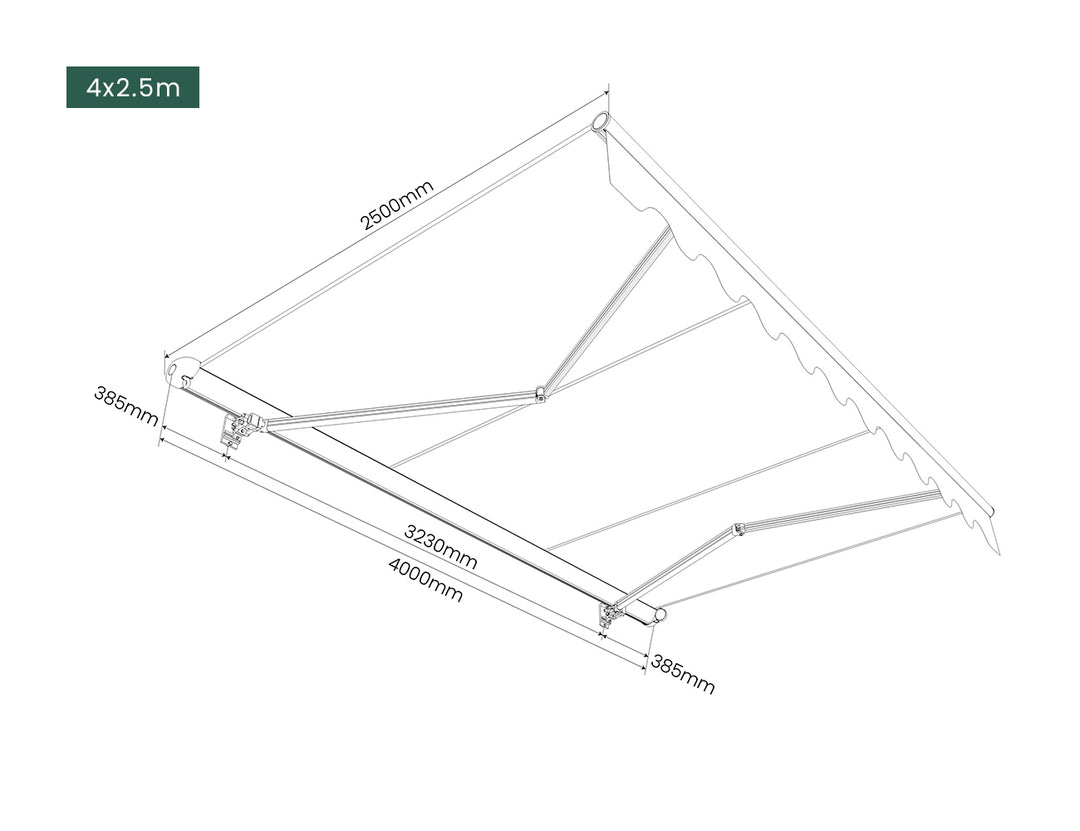 Etna Half Cassette Motorised Retractable Awning