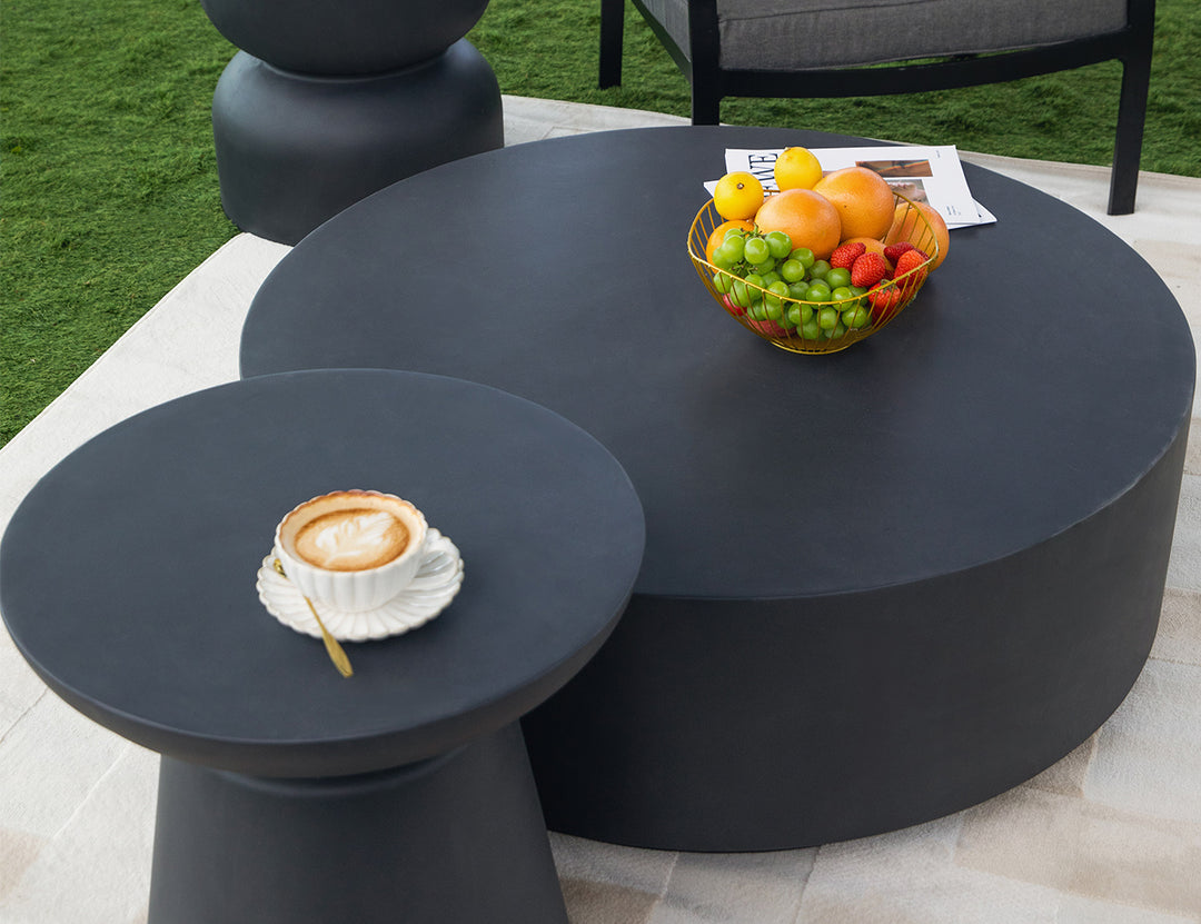 Rome Coffee Table Large Slate  Black