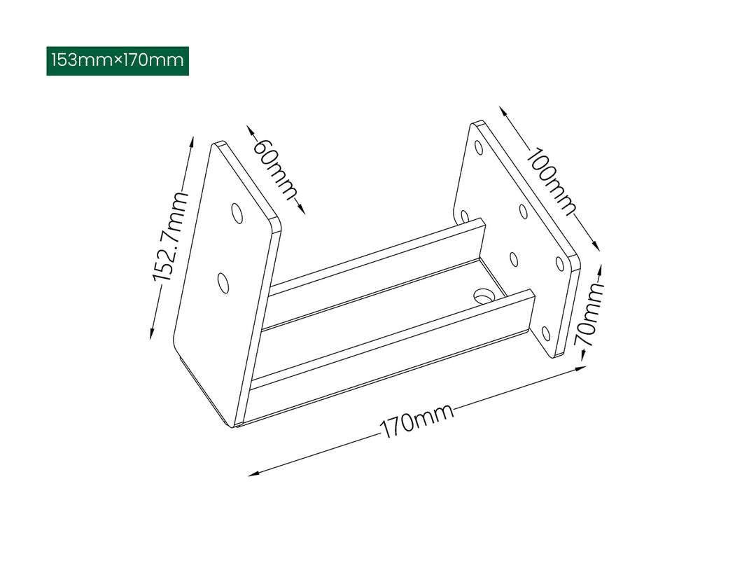 Fascia Wall Mounted Pergola Bracket